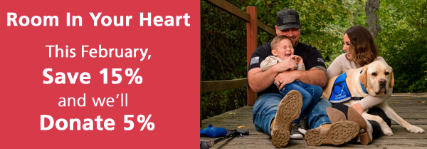 Save 15% and We'll Donate 5%